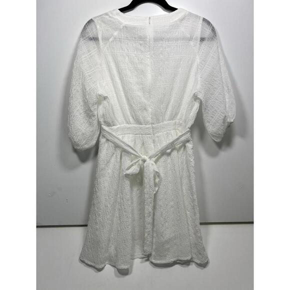 Petal And Pup Dress White Ittai Bridal Quinnie Medium Short - Picture 7 of 9